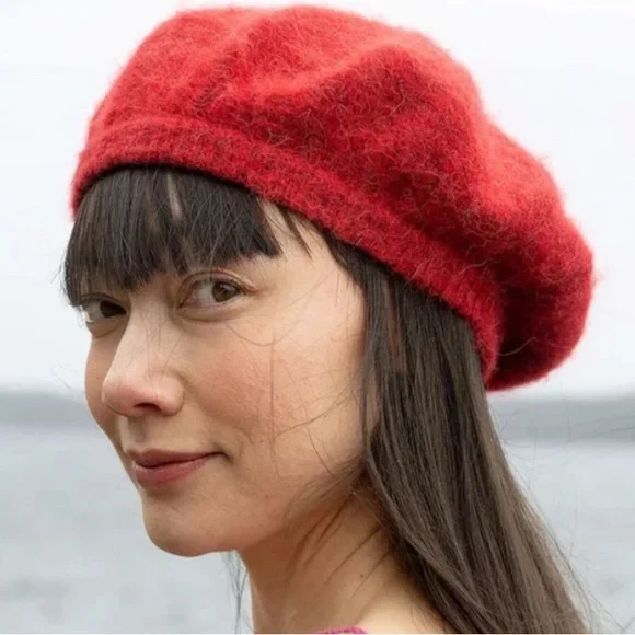 Burnt Orange Beret - Picture 2 of 4